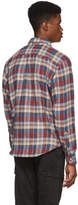 Thumbnail for your product : Naked & Famous Denim Denim Denim Red and Beige Rustic Nep Flannel Easy Shirt