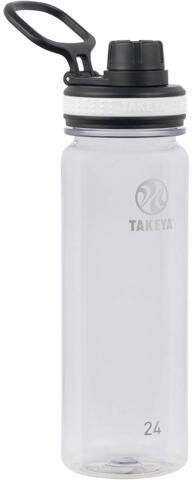 WOOJONG Takeya Tritan Sport Water Bottle with Spout Lid - BPA-Free & Dishwasher-Safe Water Bottle - Reusable Bottle with Lid Handle - Simple Leak-Proof...