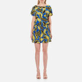 Boutique Moschino Women's Short Sleeved Printed Dress Multi