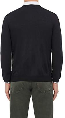 Barneys New York Men's Wool V-Neck Sweater - Black