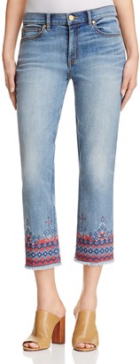 Tory Burch Myers Cropped Bootcut Jeans