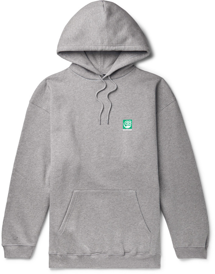 balenciaga hoodie mens grey