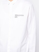 Thumbnail for your product : Armani Exchange Logo-Print Long-Sleeve Shirt