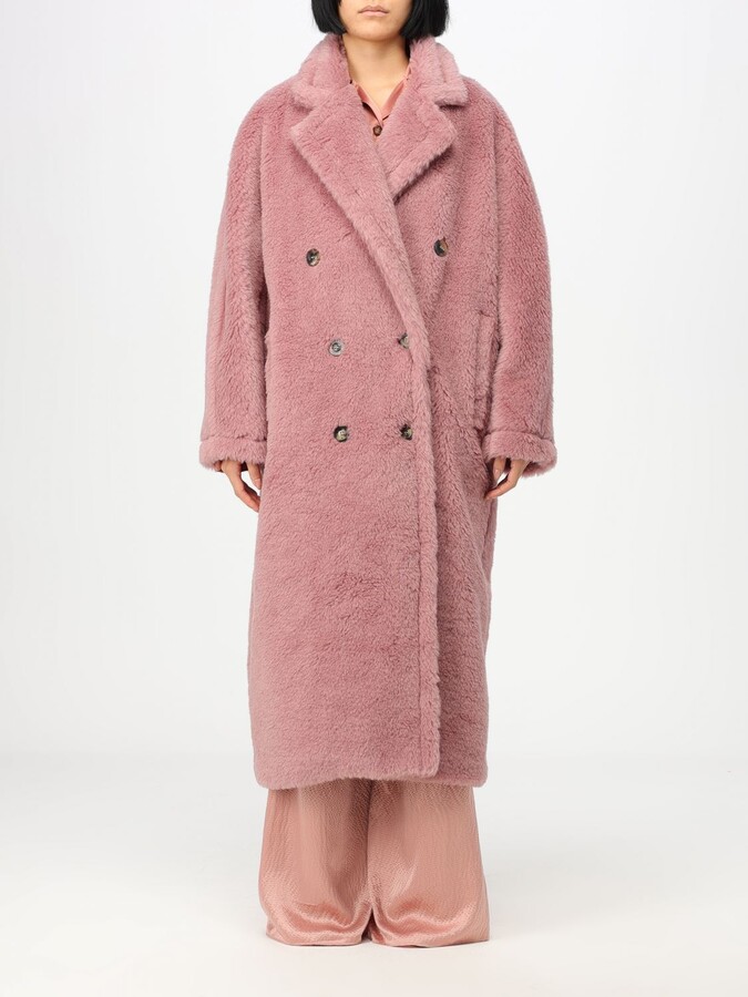 Camila Pink Faux Fur Teddy Coat