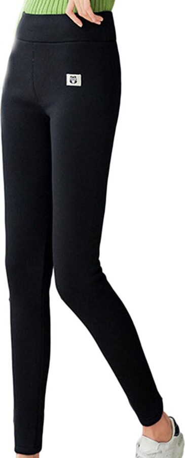 plus size fleece lined footed tights