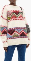 Thumbnail for your product : Miu Miu Fair Isle Alpaca Sweater
