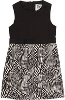 Thumbnail for your product : Milly Ponti-Knit & Zebra Jacquard Combo Sleeveless Dress