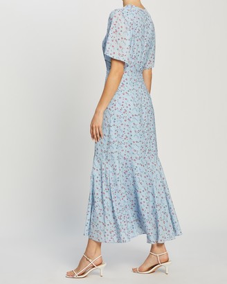 Atmos & Here Atmos&Here - Women's Blue Midi Dresses - Bella Midi Dress - Size 12 at The Iconic
