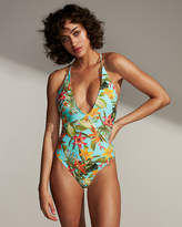 Thumbnail for your product : Express Floral V-Front One-Piece Swimsuit