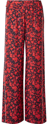 IRO Mystery Floral-print Twill Wide-leg Pants - Red