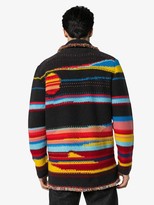 Thumbnail for your product : Alanui Sarape striped cashmere cardigan