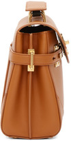 Thumbnail for your product : Balmain Brown Leather B-Buzz 23 Bag