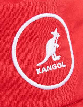 Kangol Cotton Bucket Hat In Red