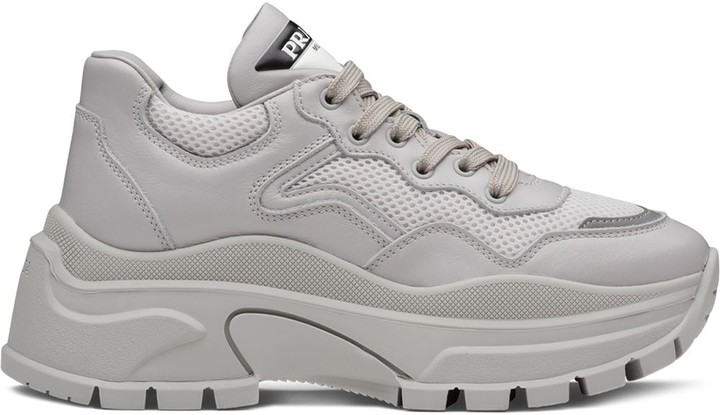 Prada Chunky Panelled Sneakers - ShopStyle