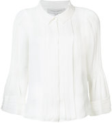 Carolina Herrera - pleated chiffon blouse - women - Soie - 14