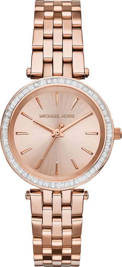 Michael Kors Silver And Rose Gold Watch | Shop the world's largest  collection of fashion | ShopStyle