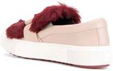 Thumbnail for your product : Karl Lagerfeld Paris fur detail slip-on sneakers