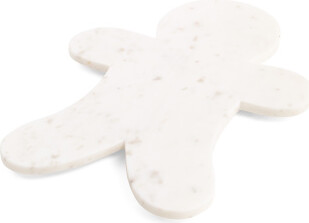 17.25in Marble Gingerbread Man Cheese Board