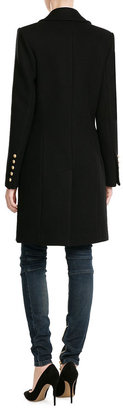 Balmain Wool-Cashmere Double-Breasted Coat