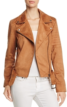 Cupcakes And Cashmere Dixie Faux Suede Moto Jacket