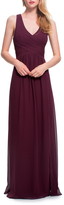 Thumbnail for your product : ﻿#Levkoff Back Cutout Chiffon A-Line Gown