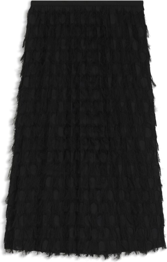 HUGO BOSS Pencil skirt in feather jacquard