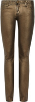 Thumbnail for your product : Faith Connexion Metallic mid-rise skinny jeans