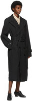 Thumbnail for your product : Lemaire Black Cotton Trench Coat