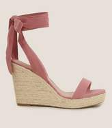 Thumbnail for your product : New Look Wide Fit Pink Suedette Ankle Tie Espadrille Wedges