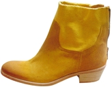 Thumbnail for your product : Zadig & Voltaire Yellow Leather Ankle boots Teddy
