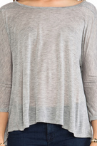 Thumbnail for your product : Enza Costa Half Sleeve Drape Top