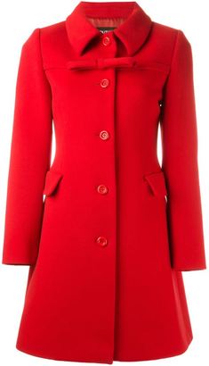 Moschino Boutique front bow fitted coat