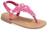 Thumbnail for your product : Laura Ashley Flower Thong Sandal (Walker & Toddler)