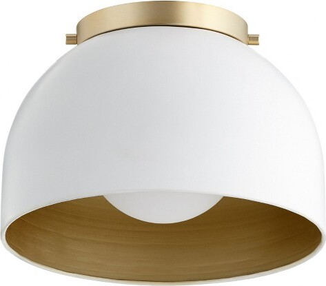 Quorum Lighting QuorumLightingDome1-LightFlushMountinStudioWhite
