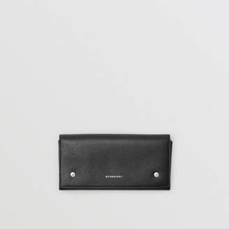 Burberry Two-tone Leather Continental Wallet