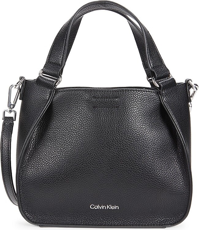 Calvin Klein Charlie Signature Crossbody Bag in Gray