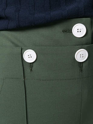 Eudon Choi flared buttoned trousers