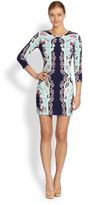 Thumbnail for your product : Ali Ro Printed Jersey Mini Dress