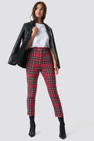 Thumbnail for your product : NA-KD Tartan Suit Pants Red
