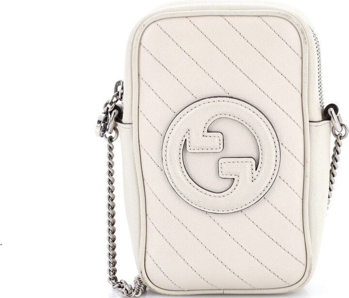 Gucci Blondie NM Crossbody Bag Diagonal Quilted Leather Mini