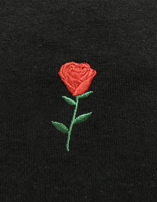 Riot Society Rose Embroidery Mens T-Shirt