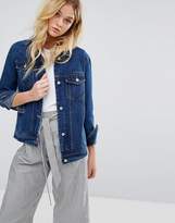 Thumbnail for your product : MANGO Embroidered Back Denim Jacket