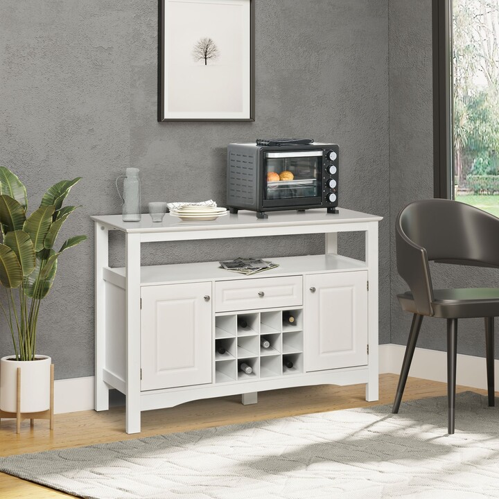 Modern Kitchen Buffet Bar Storage with Drawer and 12