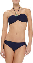 Thumbnail for your product : Shoshanna Beaded Halter Bandeau Swim Top