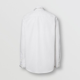 white poplin slim fit tunic shirt