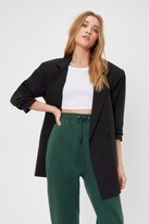 Thumbnail for your product : Nasty Gal Womens Gotta Put in the Work Oversized Blazer - Black - 10