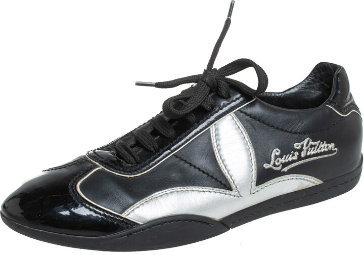 Louis Vuitton Black Sneakers Tennis Shoes Size 36 Women's Ladies Girl