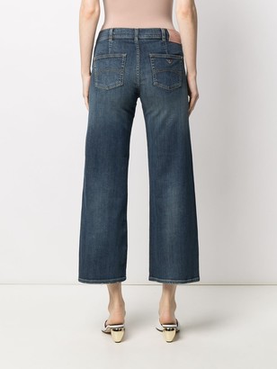 Emporio Armani Cropped Straight-Leg Jeans