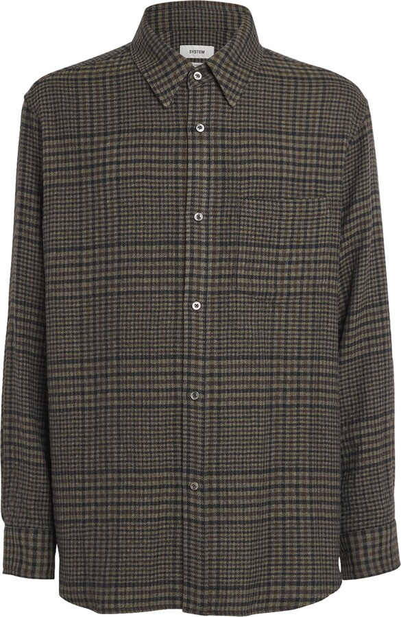 System Relaxed Check Shirt