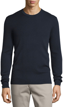 Michael Kors Interlock Long-Sleeve Cashmere Sweater, Midnight